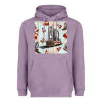 Lavender forklift seamless pattern Heavyweight Hoodie - BundleAndBundleShop