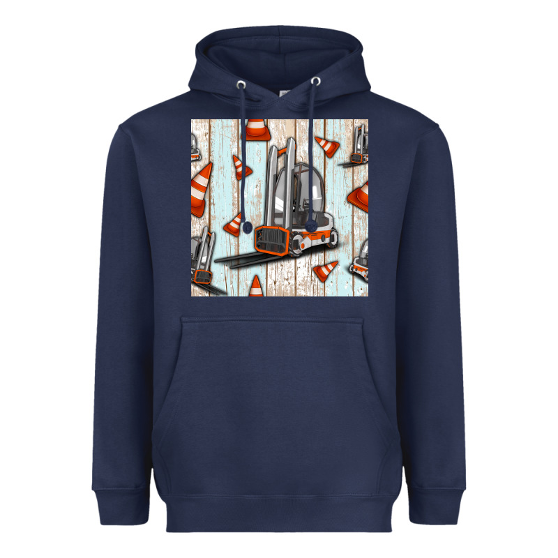 Forklift Seamless Pattern Heavyweight Hoodie by BundleAndBundleShop | Teevron