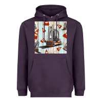 Plum forklift seamless pattern Heavyweight Hoodie - BundleAndBundleShop