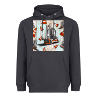 Smoke forklift seamless pattern Heavyweight Hoodie - BundleAndBundleShop