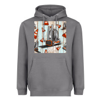 Storm forklift seamless pattern Heavyweight Hoodie - BundleAndBundleShop
