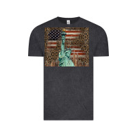 Vintage Black statue of liberty tumbler Vintage Tee - BarkalooDesign