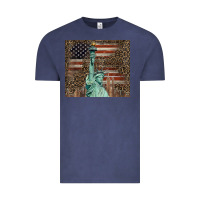 Vintage Denim statue of liberty tumbler Vintage Tee - BarkalooDesign