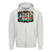 Dove Grey cma Zipper Hoodie - RacoonDesign