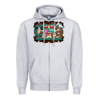 Heather Grey cma Zipper Hoodie - RacoonDesign
