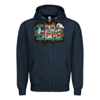 Navy cma Zipper Hoodie - RacoonDesign