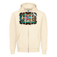 Sandshell cma Zipper Hoodie - RacoonDesign