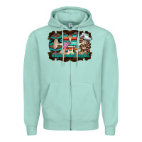 Seafoam cma Zipper Hoodie - RacoonDesign