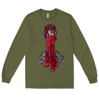 Army Green gobble head Long Sleeve Tee - RanaPortraitStore