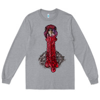Heather Grey gobble head Long Sleeve Tee - RanaPortraitStore