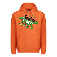 Carrot teacher saurus Premium Hoodie - MaliasSmallBusiness