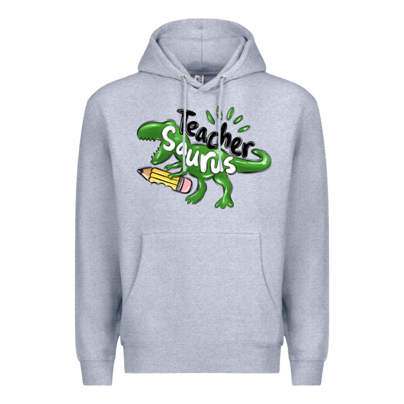 Teacher Saurus Premium Hoodie by MaliasSmallBusiness | Teevron