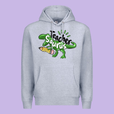Teacher Saurus Premium Hoodie Designed By Maliassmallbusiness