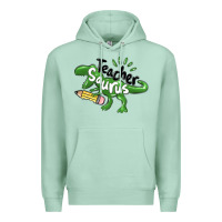 Seafoam teacher saurus Premium Hoodie - MaliasSmallBusiness