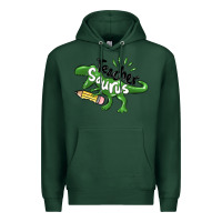 Sports Green teacher saurus Premium Hoodie - MaliasSmallBusiness