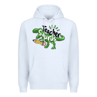 White teacher saurus Premium Hoodie - MaliasSmallBusiness