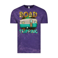 Cloud Purple road tripping Vintage Tee - texasbilliewilder