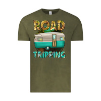 Vintage Olive road tripping Vintage Tee - texasbilliewilder