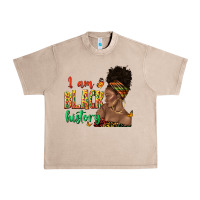 French Oak i am black history afro black woman juneteenth Urban Heavy Tee - texasbilliewilder