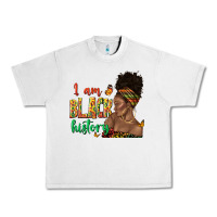 I Am Black History Afro Black Woman Juneteenth Urban Heavy Tee | Teevron