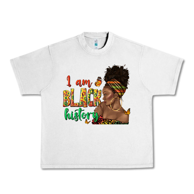 I Am Black History Afro Black Woman Juneteenth Urban Heavy Tee by texasbilliewilder | Teevron