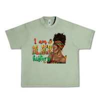 Oil Green i am black history afro black woman juneteenth Urban Heavy Tee - texasbilliewilder