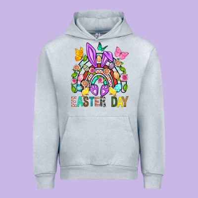 Easter Day Rainbow Urban Hoodie Designed By Bundleandbundleshop