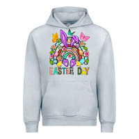 Heather Grey Easter Day Rainbow Urban Hoodie - BundleAndBundleShop