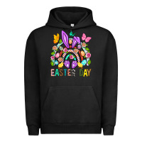 Pigment Black Easter Day Rainbow Urban Hoodie - BundleAndBundleShop