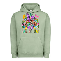 Pigment Oil Green Easter Day Rainbow Urban Hoodie - BundleAndBundleShop