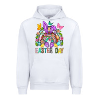 White Easter Day Rainbow Urban Hoodie - BundleAndBundleShop