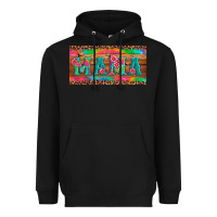 Black mama tie dye license plate template Heavyweight Hoodie - Artiststas
