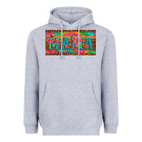 Heather Grey mama tie dye license plate template Heavyweight Hoodie - Artiststas