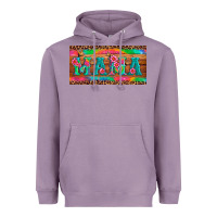 Lavender mama tie dye license plate template Heavyweight Hoodie - Artiststas