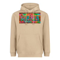 Mushroom mama tie dye license plate template Heavyweight Hoodie - Artiststas