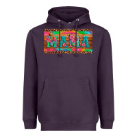 Plum mama tie dye license plate template Heavyweight Hoodie - Artiststas
