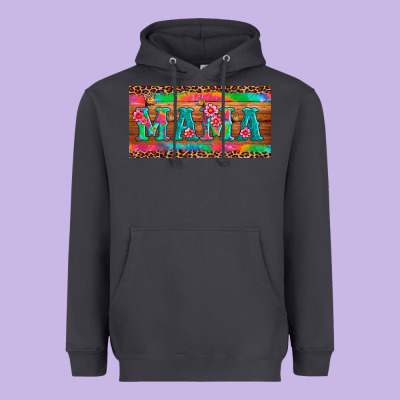 Mama Tie Dye License Plate Template Heavyweight Hoodie Designed By Artiststas