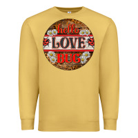 Antique Gold hello love bug ladybug ornament Premium Sweatshirt - BarkalooDesign