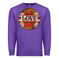 Purple hello love bug ladybug ornament Premium Sweatshirt - BarkalooDesign