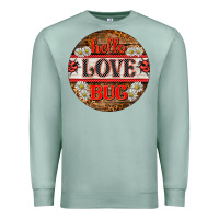 Seafoam hello love bug ladybug ornament Premium Sweatshirt - BarkalooDesign