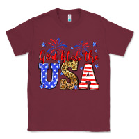 Burgundy God bless the USA Classic Tee - Neo Western