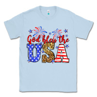 Dusty Blue God bless the USA Classic Tee - Neo Western