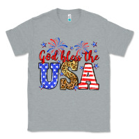 Heather Grey God bless the USA Classic Tee - Neo Western