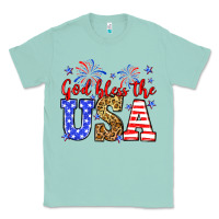 Seafoam God bless the USA Classic Tee - Neo Western