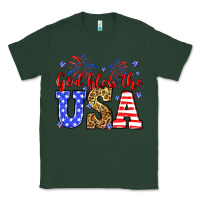 Sports Green God bless the USA Classic Tee - Neo Western