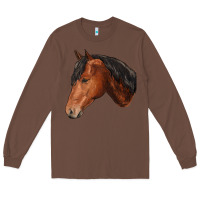 Chestnut horse Long Sleeve Tee - RanaPortraitStore