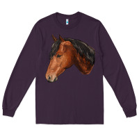 Plum horse Long Sleeve Tee - RanaPortraitStore