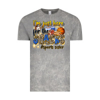 Im Just Here For The Snacks Sports Sister Vintage Tee | Teevron
