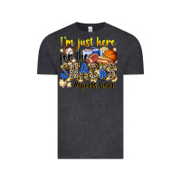 Vintage Black im just here for the snacks sports sister Vintage Tee - Zillion Design Studio