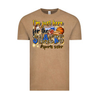 Vintage Coffee im just here for the snacks sports sister Vintage Tee - Zillion Design Studio